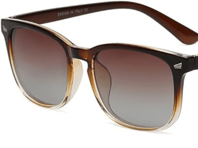 A product close up of classic women's sunglasses.